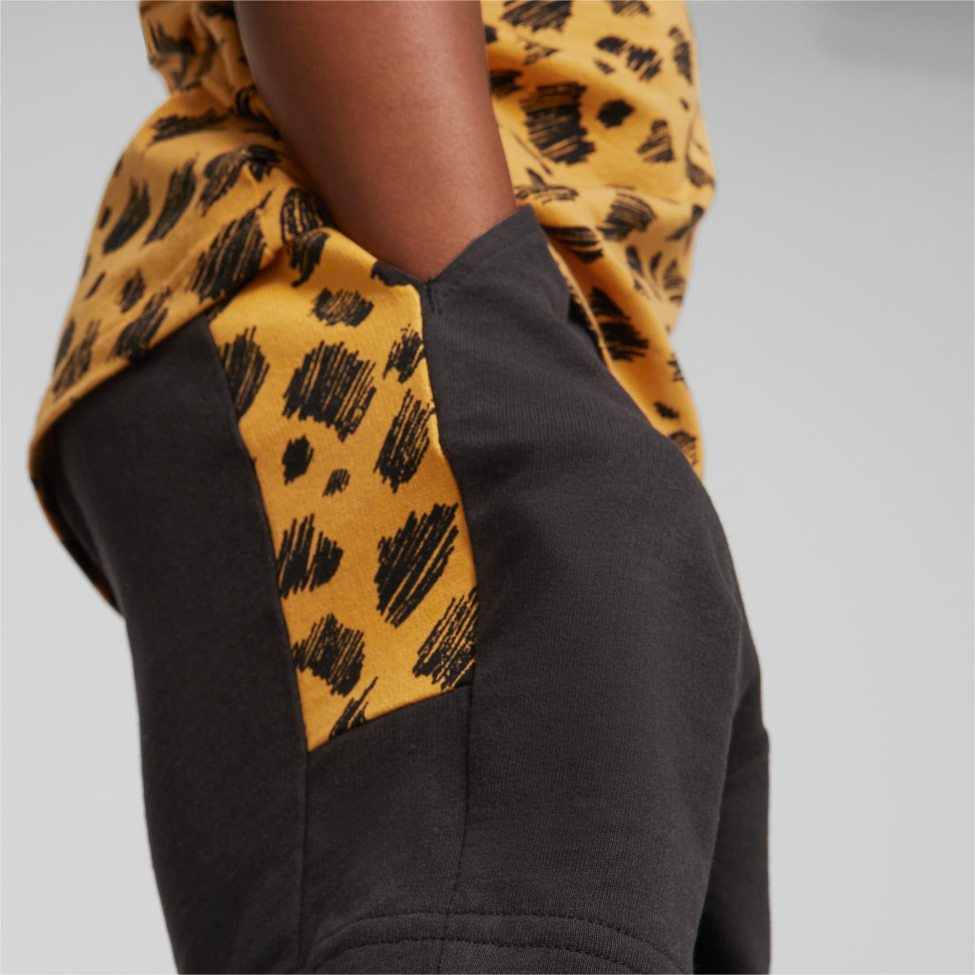 Puma shorts kids gold discount